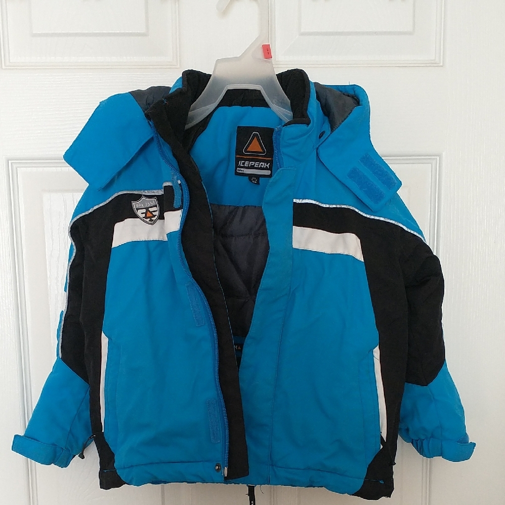 Kids' Blue and Black Puffer Jacket